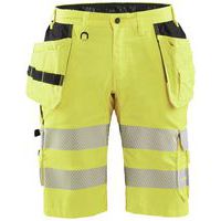 Highvis riipputaskushortsit stretch Huomio keltainen - Blåkläder