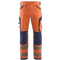 Highvis housut 4-way stretch Huomio keltainen/Mariininsininen - Blåkläder