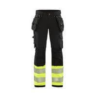 Naisten highvis riipputaskuhousut 4-way stretch - Blåkläder