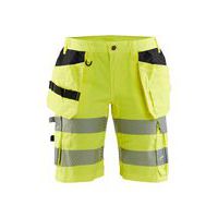 Naisten highvis shortsit stretch Huomio keltainen - Blåkläder