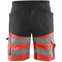 Highvis shortsit stretch Musta/Huomio keltainen - Blåkläder