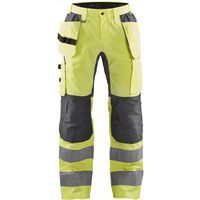 Highvis riipputaskuhousut stretch Grafiitinharmaa/Huomio oranssi - Blåkläder