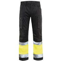 Highvis housut stretch Musta/Huomio keltainen - Blåkläder