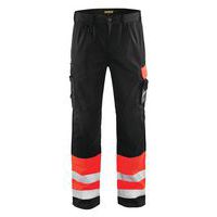 Highvis housut Huomio punainen/Musta - Blåkläder