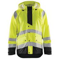 Highvis sadetakki, taso 3 Huomio keltainen/Musta - Blåkläder