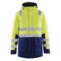 Highvis talviparka Huomio keltainen/Mariininsininen - Blåkläder