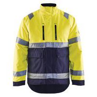 Highvis talvitakki Huomio keltainen/Mariininsininen - Blåkläder