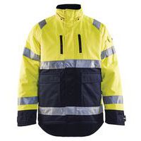 Highvis talvitakki Huomio keltainen/Mariininsininen - Blåkläder