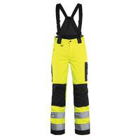 Naisten highvis talvihousut henkseleillä Huomio keltainen/Musta - Blåkläder