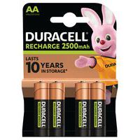 Ladattava Ultra 2500 mAh AA LR6 ‑akkuparisto - 4 kpl:n pakkaus - Duracell