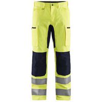 Highvis housut Stretch Huomio keltainen/Musta - Blåkläder