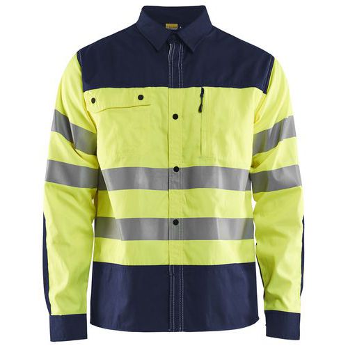 Highvis paita Huomio keltainen/Mariininsininen - Blåkläder