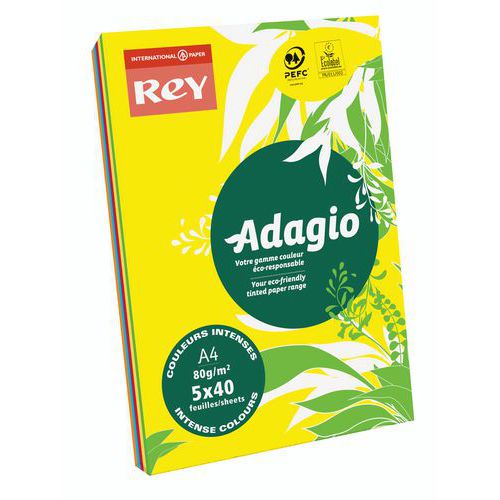 Adagio 200 arkkipakkaus - Sekaväri - 80 gsm