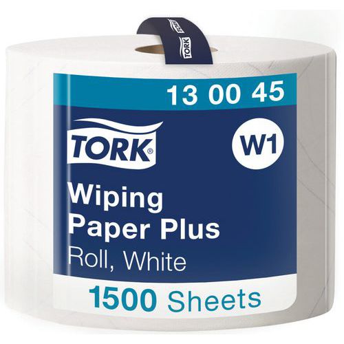 Pyyhepaperi Plus rulla, 1 500 arkkia - Tork