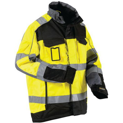 Highvis talvitakki Huomio keltainen/Musta - Blåkläder