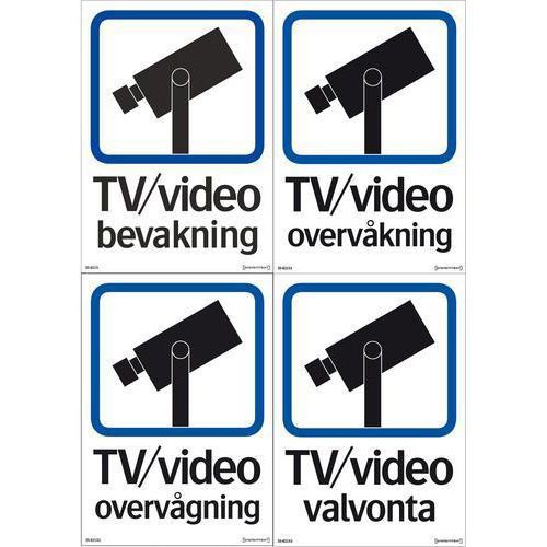 Kilpi - TV/video valvonta, kaksipuolisen