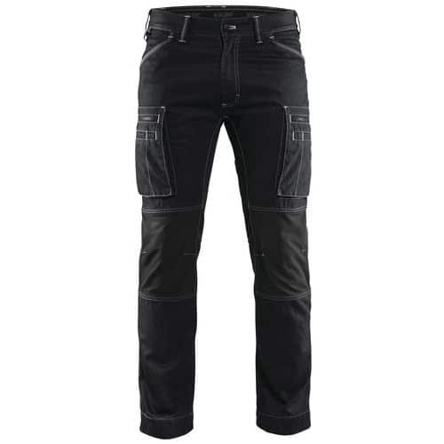 Housut Denim Stretch Musta - Blåkläder