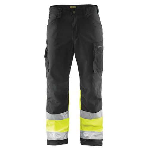 Highvis softshell housut Musta/Huomio keltainen - Blåkläder