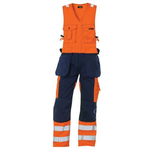 Highvis avohaalari Huomio oranssi/Mariininsininen - Blåkläder