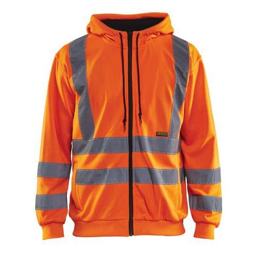 Highvis huppari Huomio oranssi - Blåkläder