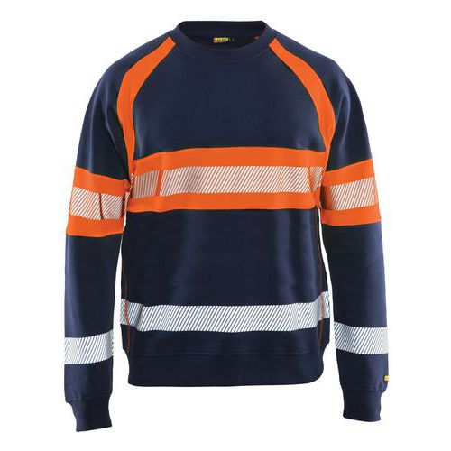 Highvis college Mariininsininen/Huomio oranssi - Blåkläder