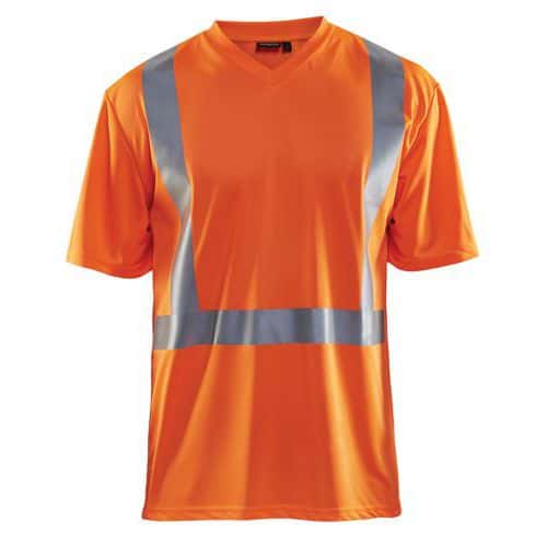 Highvis t-paita, UV-suoja Huomio oranssi - Blåkläder