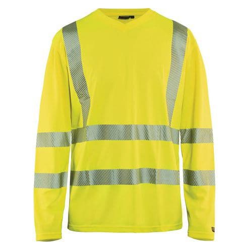 Highvis pitkähihainen t-paita, UV-suoja Huomio keltainen - Blåkläder