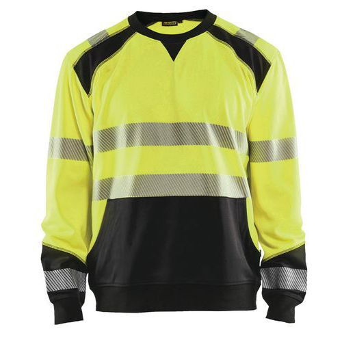 Highvis collegepaita Huomio keltainen/Musta - Blåkläder