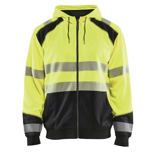 Highvis huppari Huomio keltainen/Musta - Blåkläder