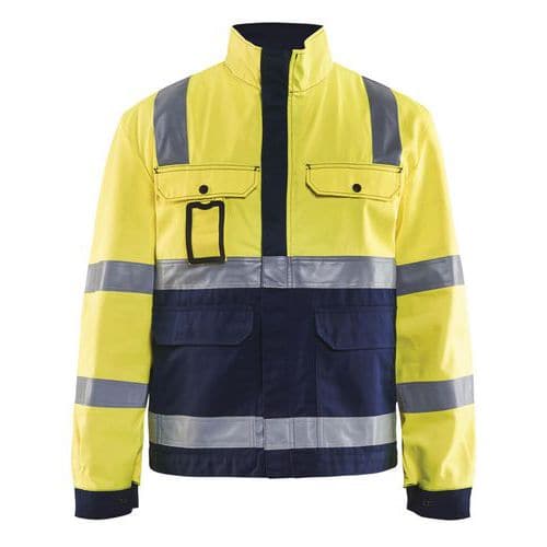 Highvis takki Huomio keltainen/Mariininsininen - Blåkläder