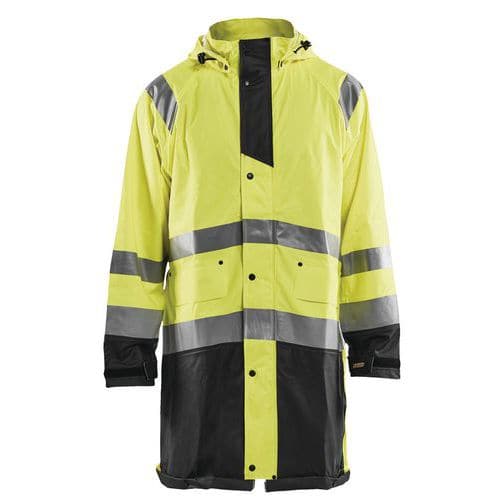 Highvis sadetakki, TASO 1 Huomio keltainen/Musta - Blåkläder