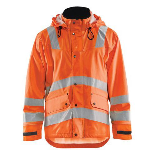 Highvis sadetakki, taso 3 Huomio oranssi - Blåkläder