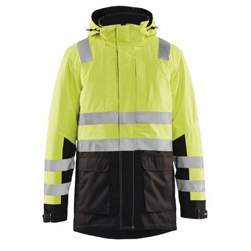 Highvis talviparka Huomio keltainen/Musta - Blåkläder