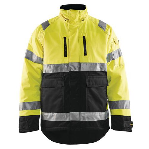 Highvis talvitakki Huomio keltainen/Musta - Blåkläder