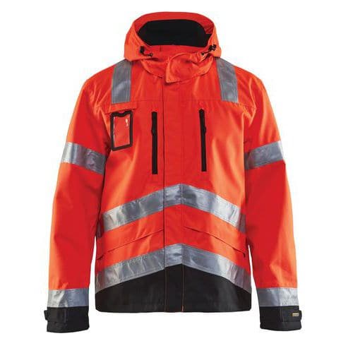 Highvis kuoritakki Huomio punainen/Musta - Blåkläder