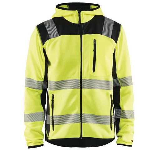 Highvis takki neulottu Huomio keltainen/Musta - Blåkläder