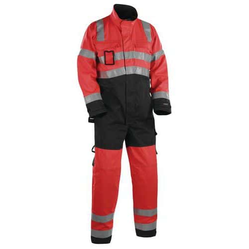 Highvis haalari Huomio punainen/Musta - Blåkläder