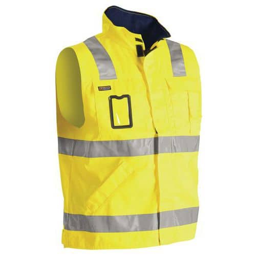 Highvis liivi Huomio keltainen/Mariininsininen - Blåkläder