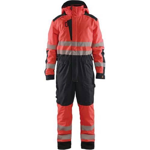 Highvis talvihaalari Huomio punainen/Musta - Blåkläder