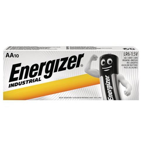 Teollisuuden alkaliparisto - AA LR6 - 10 kpl:n pakkaus - Energizer