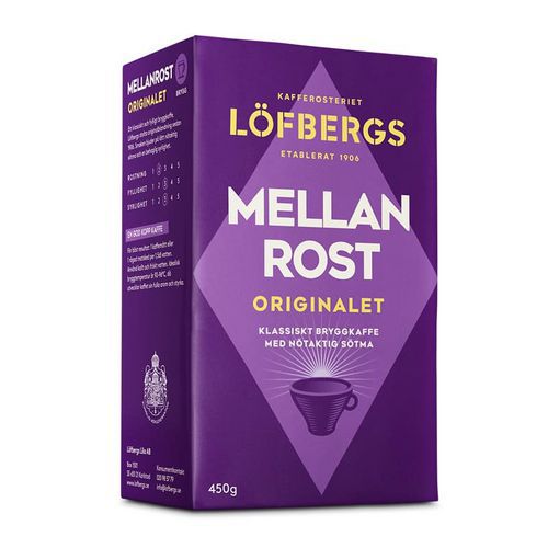 Suodatinkahvi keskipaahto 12x450gr Löfbergs