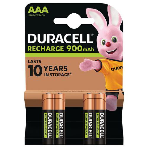 Ladattava Ultra 850 mAh AAA LR3 ‑akkuparisto - 4 kpl:n pakkaus - Duracell