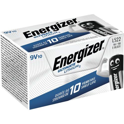 Ultimate-litiumparisto - 9 V - 10 kpl:n pakkaus - Energizer