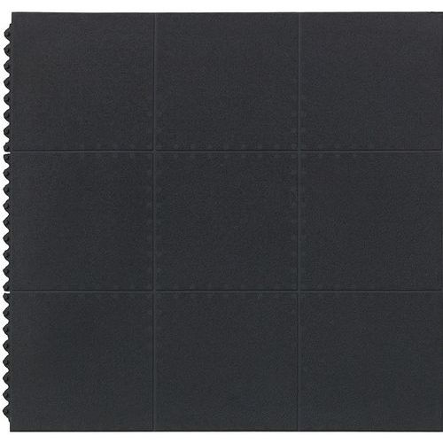 Työpaikkamatto Yoga Solid Extra, 91x91 cm, Musta - Matting