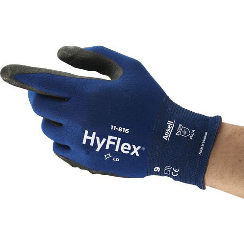 Ergonomiset HyFlex®-suojakäsineet 11-816 - Ansell