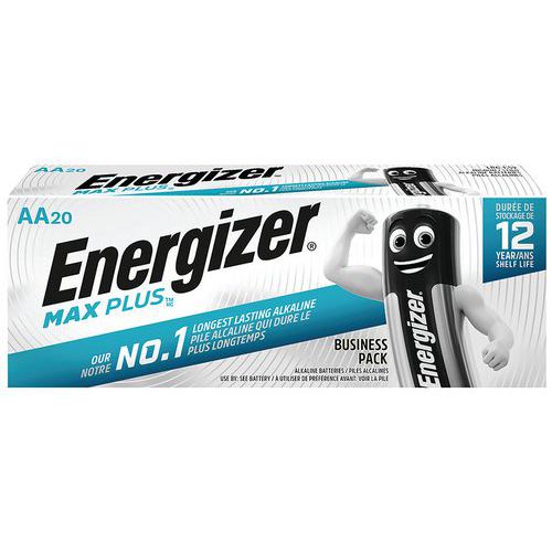 Max Plus AA/LR6-alkaliparisto - 20 kpl:n pakkaus - Energizer