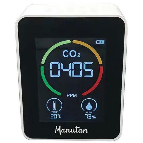 CO2-, lämpötila- ja kosteumittari - Manutan Expert