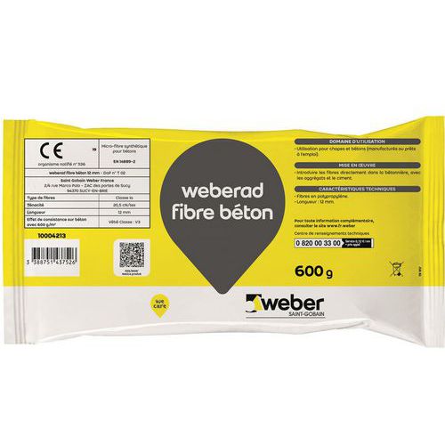 Weberad-kuitulaasti 12 mm - 600 g - Weber Saint Gobain