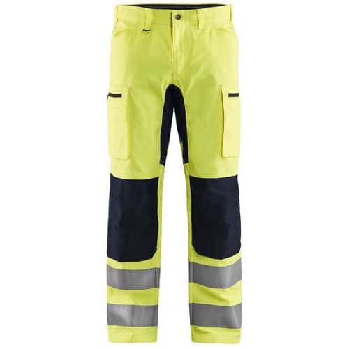 Highvis housut Stretch Huomio keltainen/Grafiitinharmaa - Blåkläder